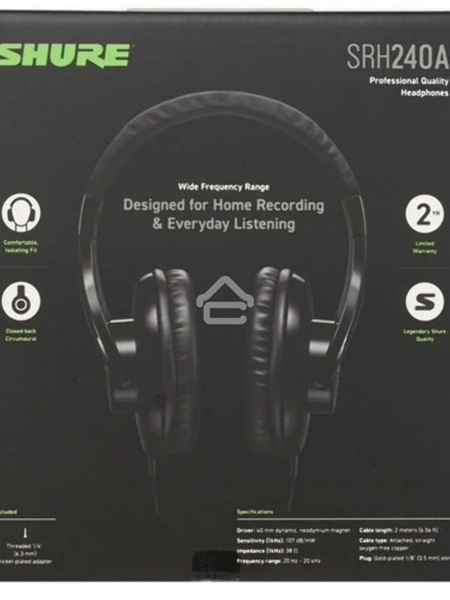 Наушники Shure SRH240A-BK-EFS черный