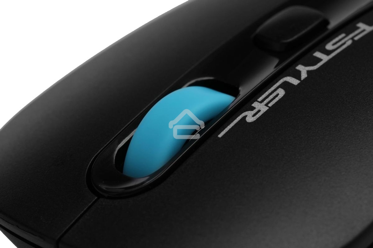 Мышь проводная A4Tech Fstyler FM10 черный/синий, 1600 dpi, USB, кнопки - 4