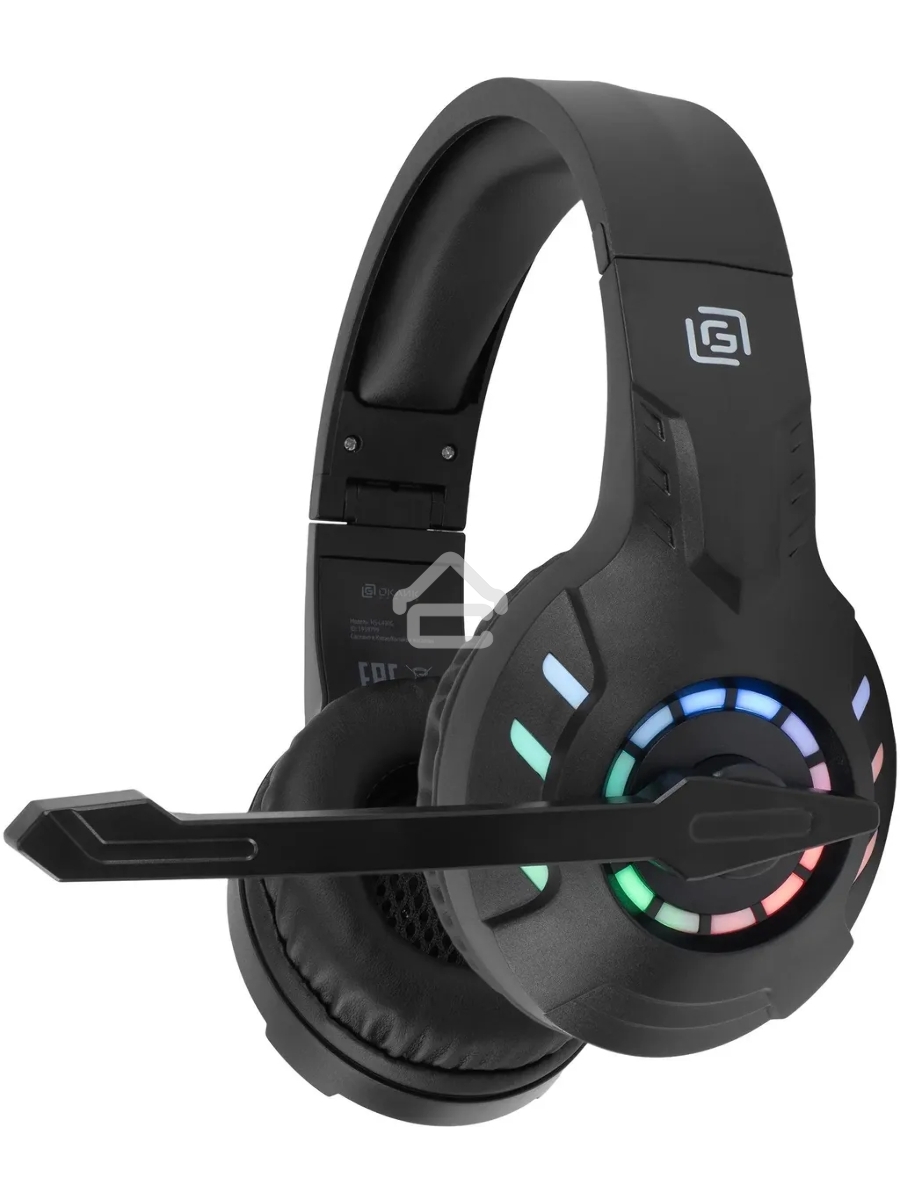Наушники с микрофоном Оклик HS-L420G черный накладные BT оголовье (1939799)