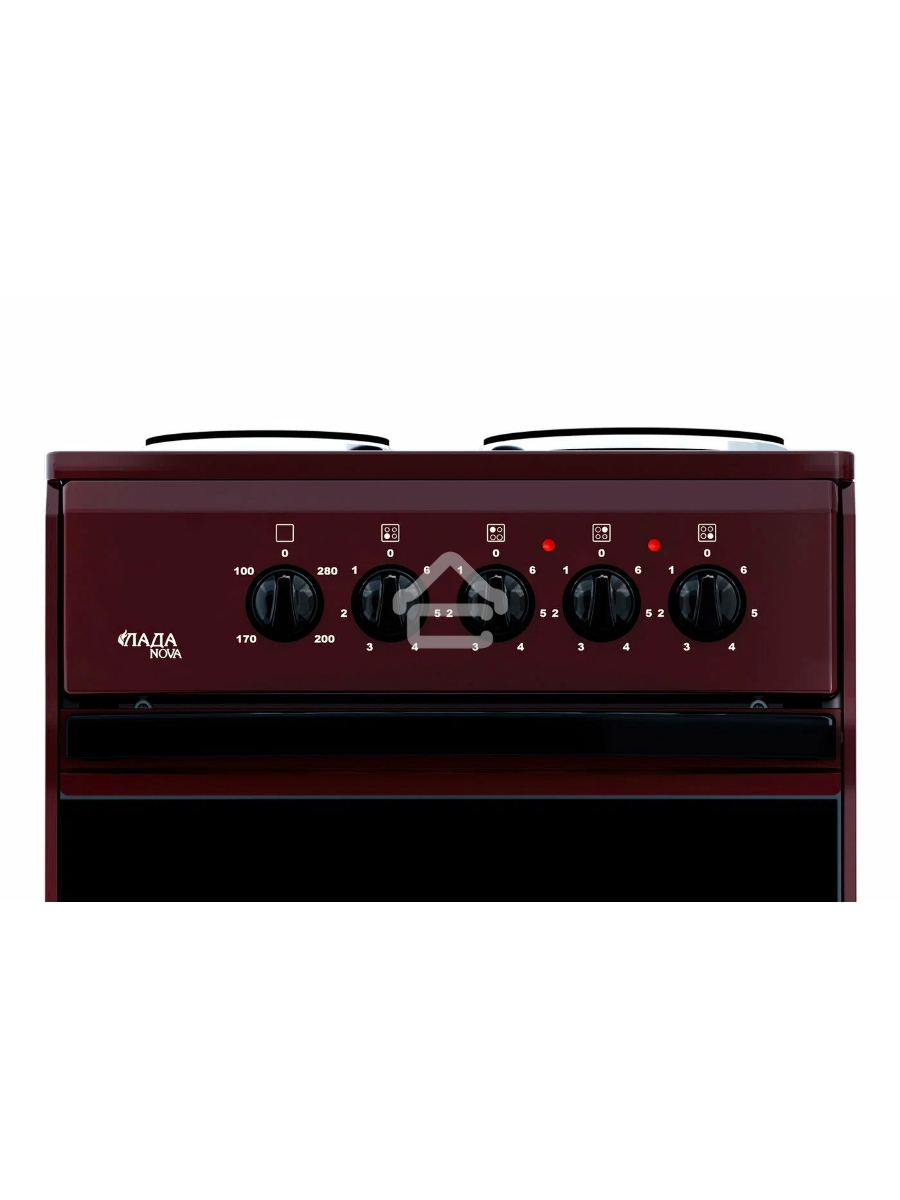 Плита электрическая Лада Nova AE 14027 B коричневый, конфорок 4, духовка 50 л, 50 см x 85 см x 54 см