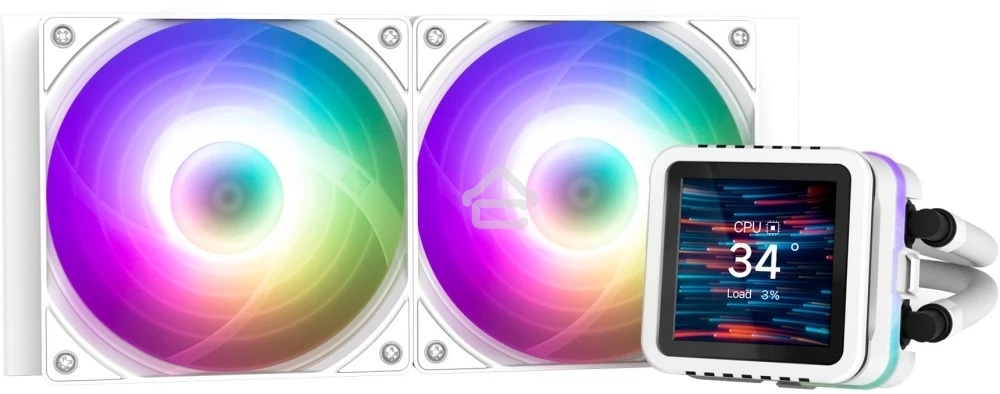 Система жидкостного охлаждения Zalman Alpha 2 A24 DS ARGB белый 120мм 2150rpm 28db 4-pin 320W