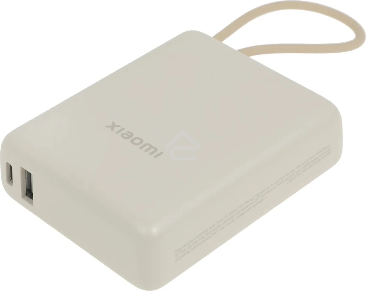 Портативный аккумулятор Xiaomi BHR9333GL 10000mAh PD 33W 3A USB-A/USB-C бежевый