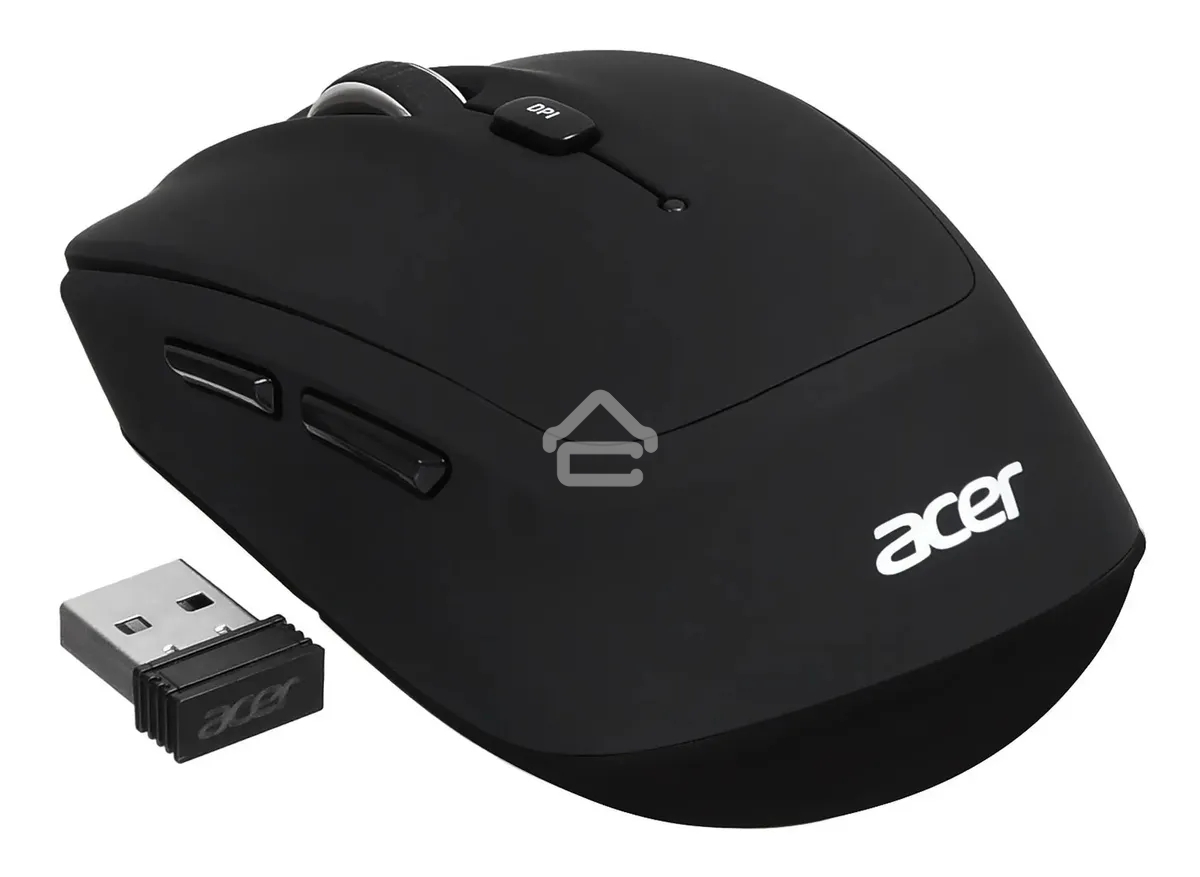 Мышь беспроводная Acer OMR050 черный, 1600 dpi, радиоканал, Bluetooth, USB, кнопки - 6
