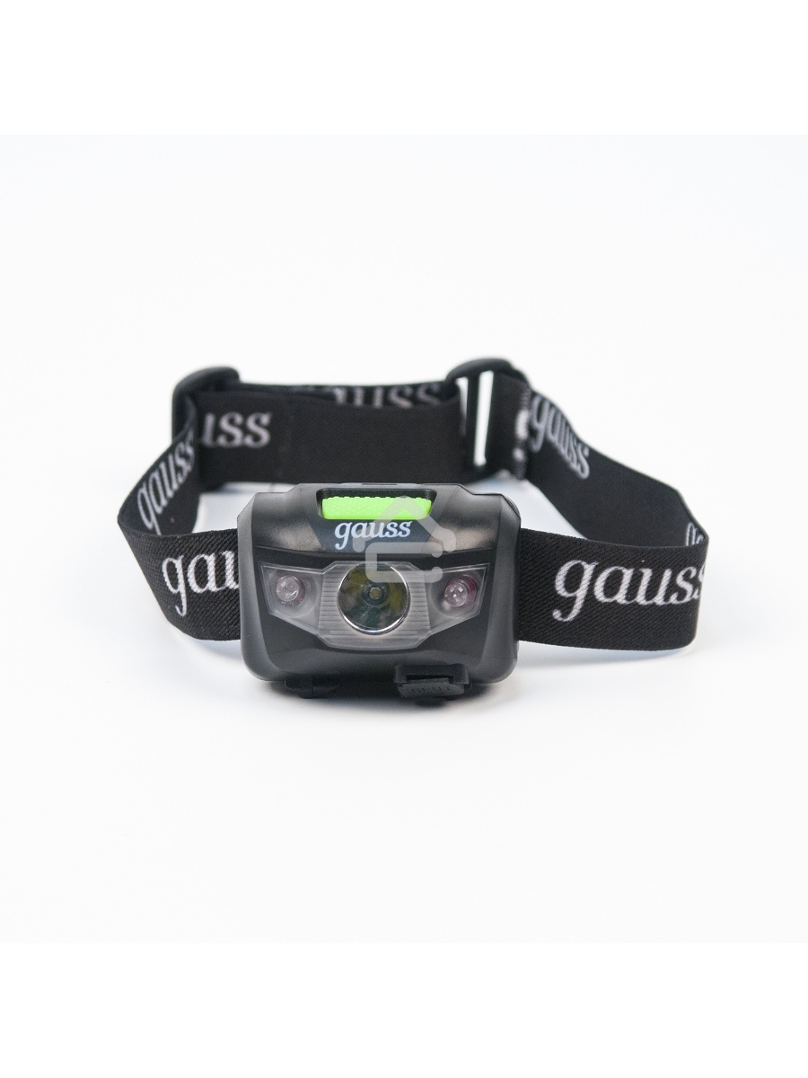 Фонарь налобный Gauss GFL405 черный 3Вт лам.:светодиод. (GF405)