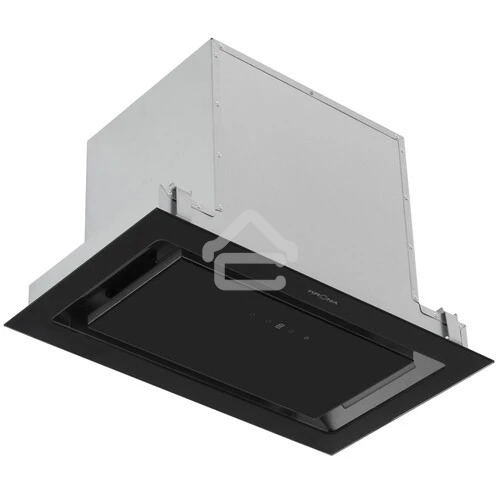 Вытяжка встраиваемая Krona Selina 600 Glass S черный, 52 см, 1300 куб. м/ч, 61 дБ