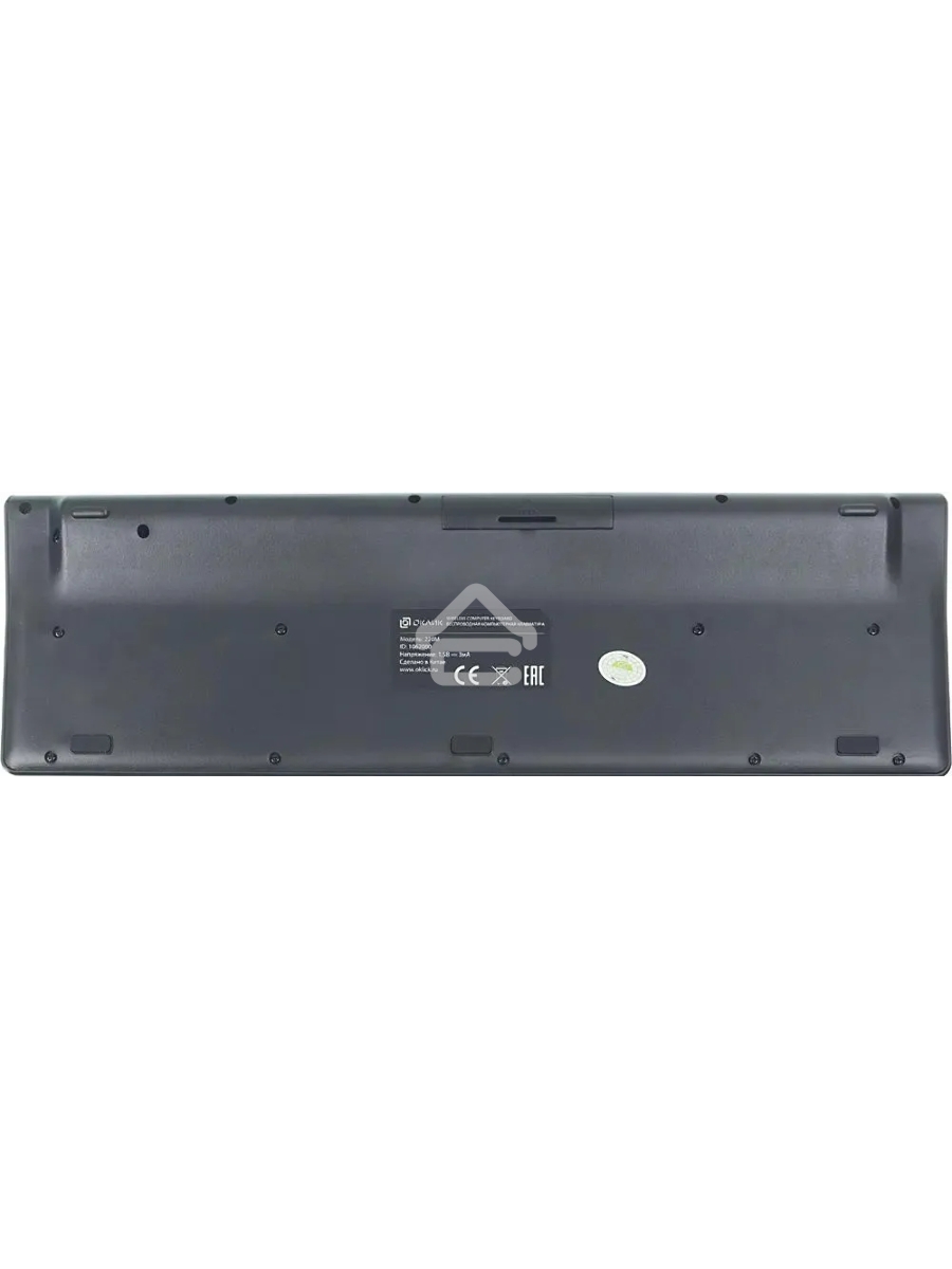Комплект (клавиатура+мышь) OKLICK 220M, USB, беспроводной, черный
