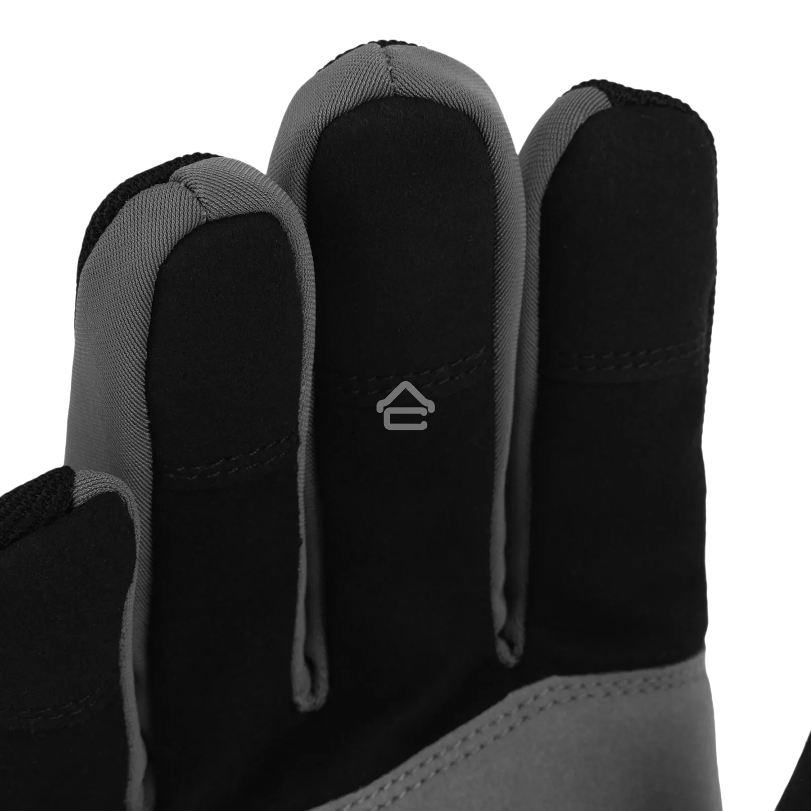 Перчатки универсальные Denzel 68092 двойные, работа с сенсорным экраном, вязаная манжета, размер 8