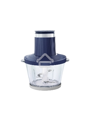 Чоппер Centek CT-1397 (синий) <600Вт> 2 скорости, стеклянная чаша 2 л, 4 лезвия, резиновое основание
