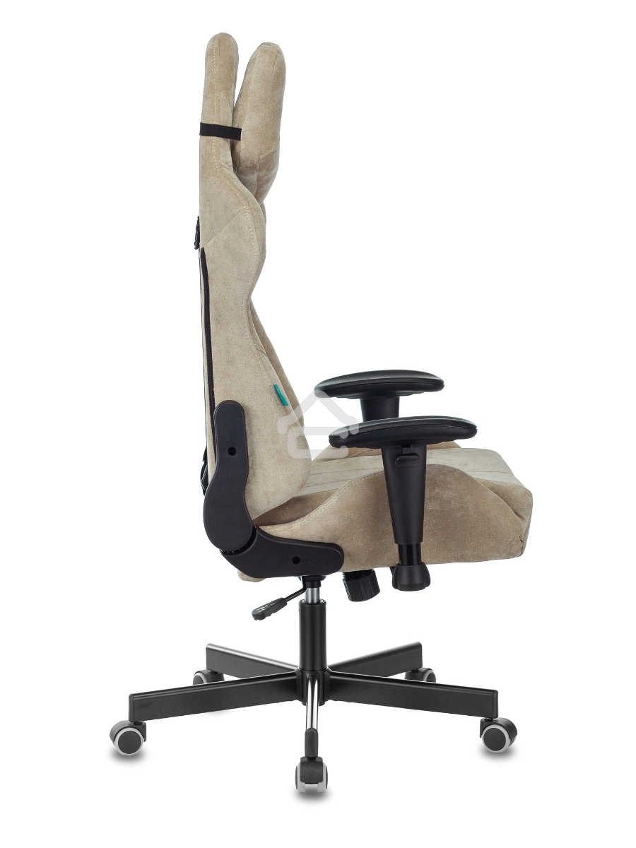 Кресло игровое Бюрократ VIKING KNIGHT LT21 FABRIC песочный крестовина металл/пластик