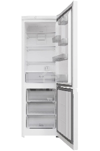 Холодильник Hotpoint HT 4180 W белый/серебристый двухкамерный 220/78л морозилка снизу, Total No Frost