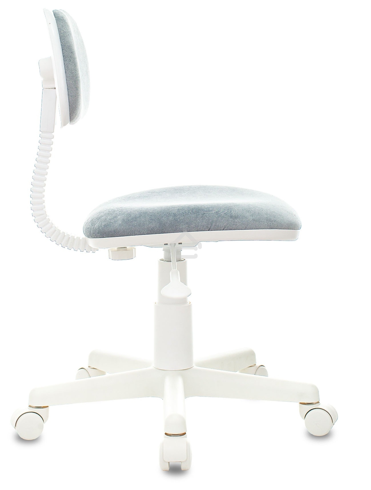 Кресло детское Бюрократ CH-W201NX Light-28 серо-голубой, крестов. пластик, пластик белый