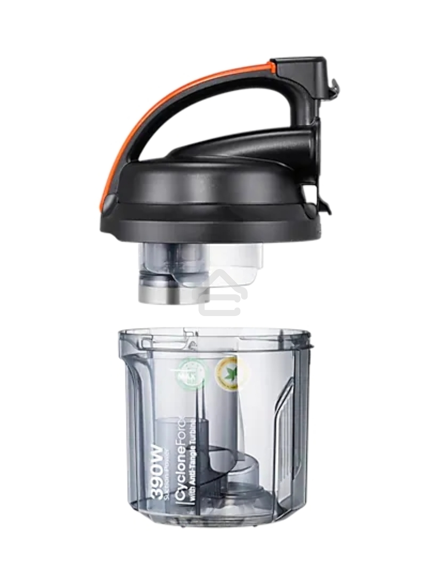 Пылесос Samsung VC15K4136VL/EV черный/оранжевый, 390/1500 Вт, уборка сухая, пылесборник контейнер 1.3 л