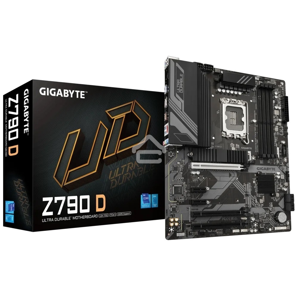 Материнская плата Gigabyte Z790 D, LGA 1700, Intel Z790, 4xDDR5, 4xSATA, 3xM.2, 1xPCI-E 3.0 x1, 1xPCI-E 4.0 x4, 1xPCI-E 5.0 x16, 1xHDMI, 1xDP, 1x 2.5Gb LAN, 4xUSB-A 2.0, 4xUSB-A 3.2 Gen 1, 1xUSB 3.2 Gen 2, 7.1, ATX