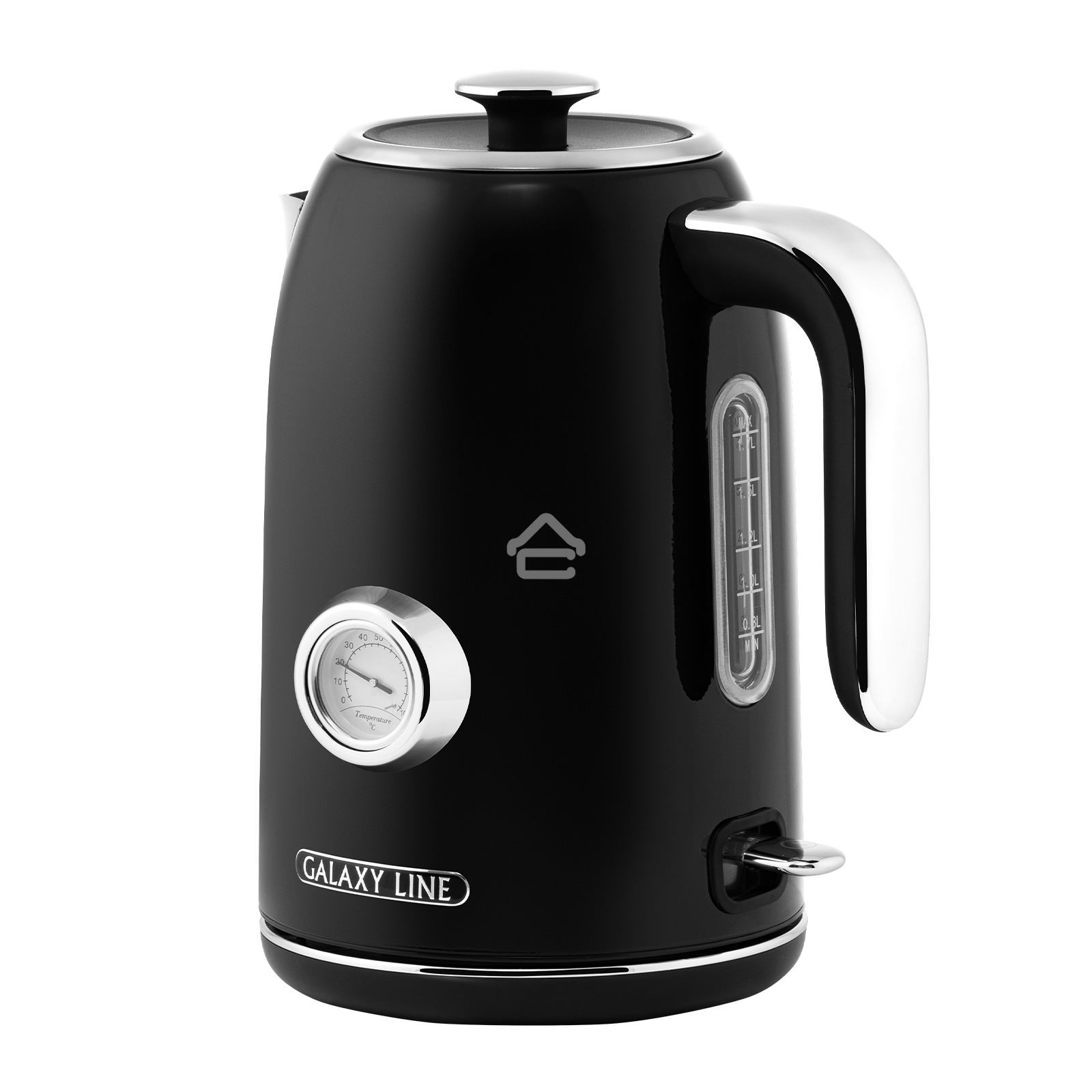 Чайник электрический Galaxy Line GL 0350, магия черного, металл, 2200 Вт, 1,7 л