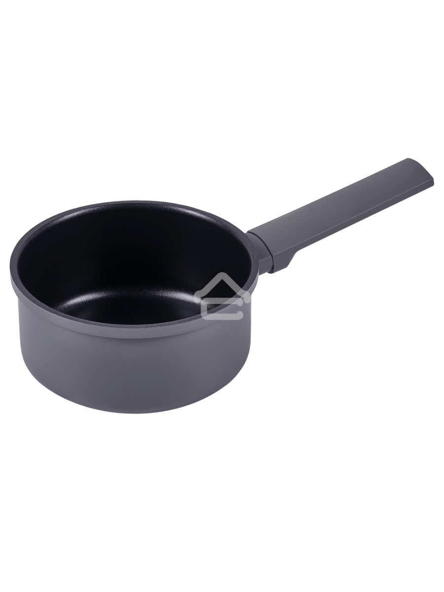 Ковш Maunfeld ASTRID MF16ASTR1SP из кованого алюминия со стеклянной крышкой, 16 см, 1,5 л