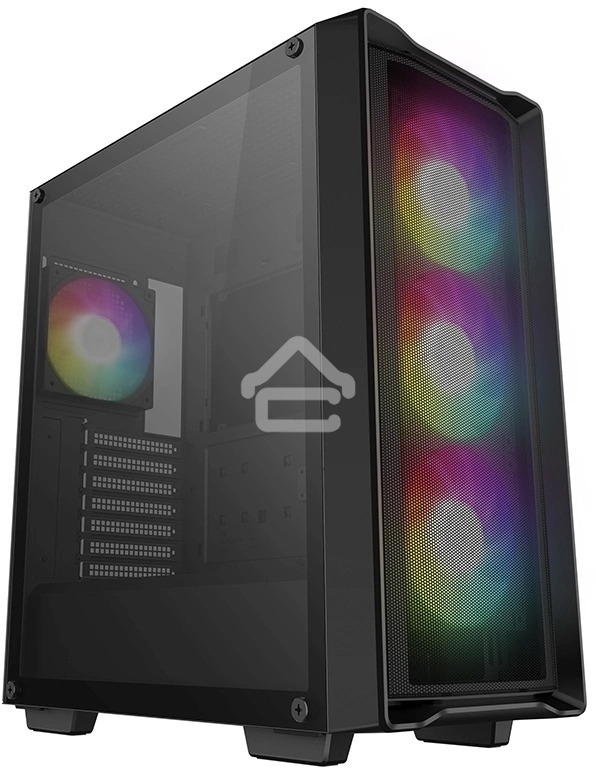 Компьютерный корпус Deepcool CC560 MESH V2 черный без БП ATX 4x120мм 5x140мм 2xUSB 3.0 audio bott PSU