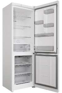 Холодильник Hotpoint HT 4180 W белый/серебристый двухкамерный 220/78л морозилка снизу, Total No Frost