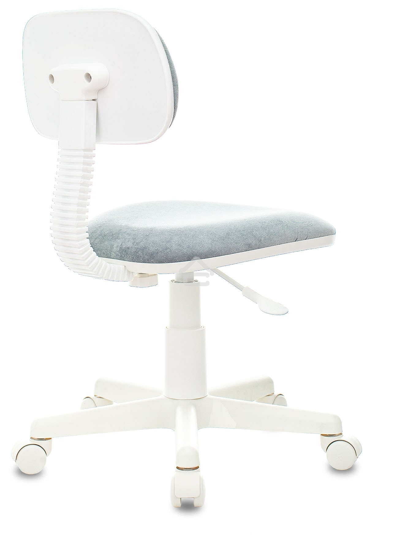 Кресло детское Бюрократ CH-W201NX Light-28 серо-голубой, крестов. пластик, пластик белый