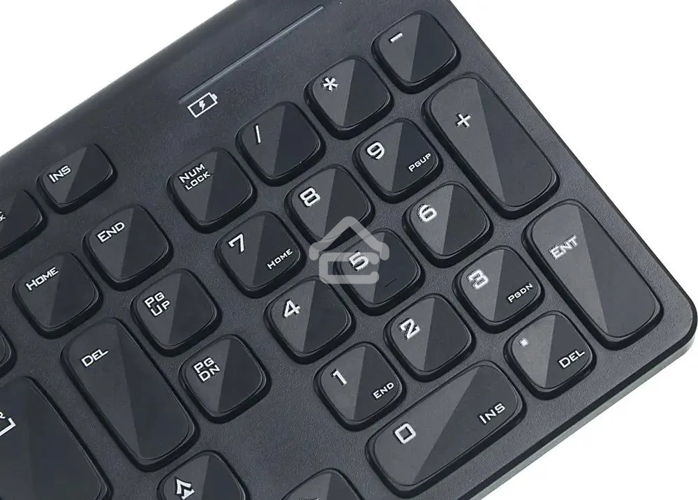 Комплект (клавиатура+мышь) OKLICK 220M, USB, беспроводной, черный