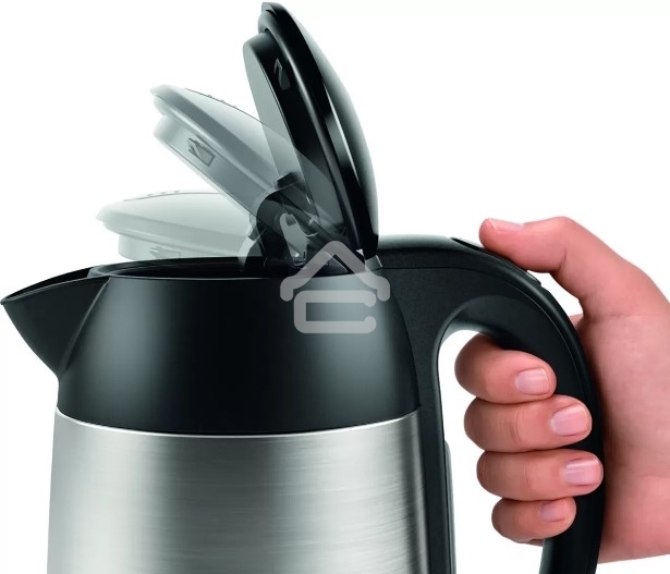 Чайник электрический Bosch TWK3P420 1.7 л, 2400 Вт, черный (корпус: нержавеющая сталь)