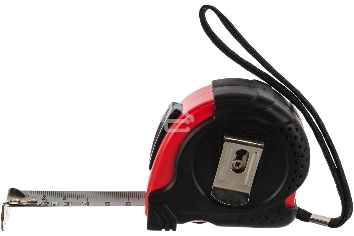 Рулетка Matrix Status magnet fixation, 5 м х 19 мм, обрезиненный корпус, зацеп с магнитом