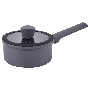 Ковш Maunfeld ASTRID MF16ASTR1SP из кованого алюминия со стеклянной крышкой, 16 см, 1,5 л