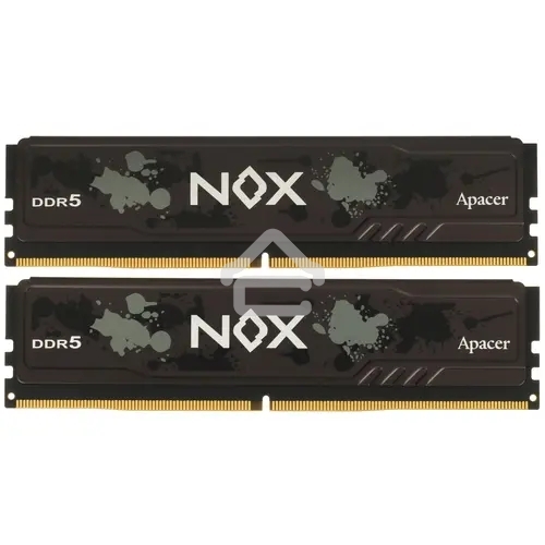 Оперативная память Apacer Nox, DDR5, 32GB (2x16GB), 5600MHz, CL40, DIMM, радиатор, черный