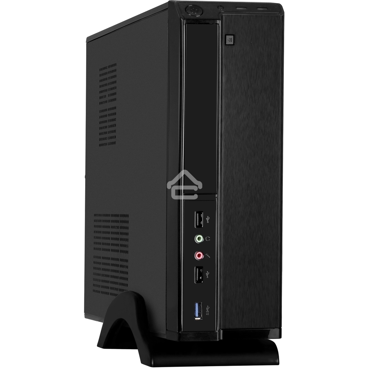 Компьютерный корпус Desktop ExeGate MI-207U-400W-8 (miniITX/mATX, БП M400 с вент. 8см, 1*USB+1*USB 3.0, аудио, черный)