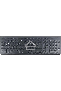 Комплект (клавиатура+мышь) OKLICK 220M, USB, беспроводной, черный