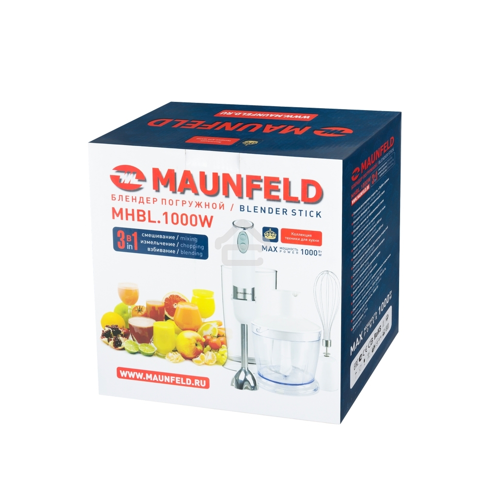 Блендер погружной Maunfeld MHBL.1000W белый, 1000 Вт