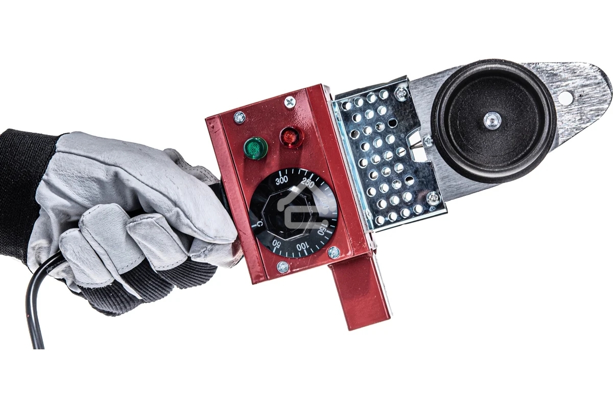 Аппарат для сварки пластиковых труб KRONWERK 94214 800Вт 300 °c 20-25-32-40-50-63мм мет.кейс