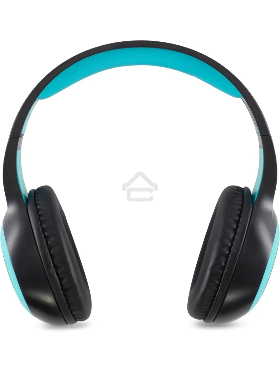Гарнитура накладные Digma BT-15 черный/голубой беспроводные bluetooth оголовье