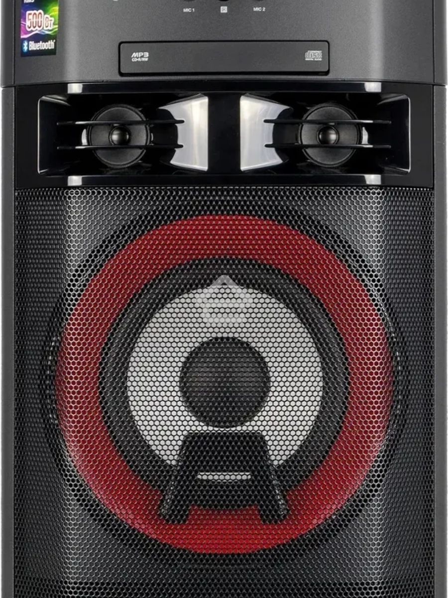 Мини-система LG OK65 X-BOOM -переноснаяс поддержкой караоке! Мощность 500Вт RMS, Bluetooth v.4.0/ / x2 USB / Аудио вход (3.5мм), х2 микр