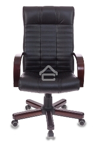 Кресло руководителя Бюрократ KB-10/WALNUT черный, искусственная кожа, крестовина металл