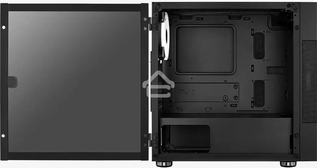 Компьютерный корпус Aerocool / Formula Atomic V1 без БП, mATX, боковое окно (закаленное стекло), черный