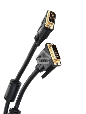 Кабель DVI 1.8м VCOM DVI-DVI Dual Link 25M-25M, 2 фильтра, VDV6300-1.8M