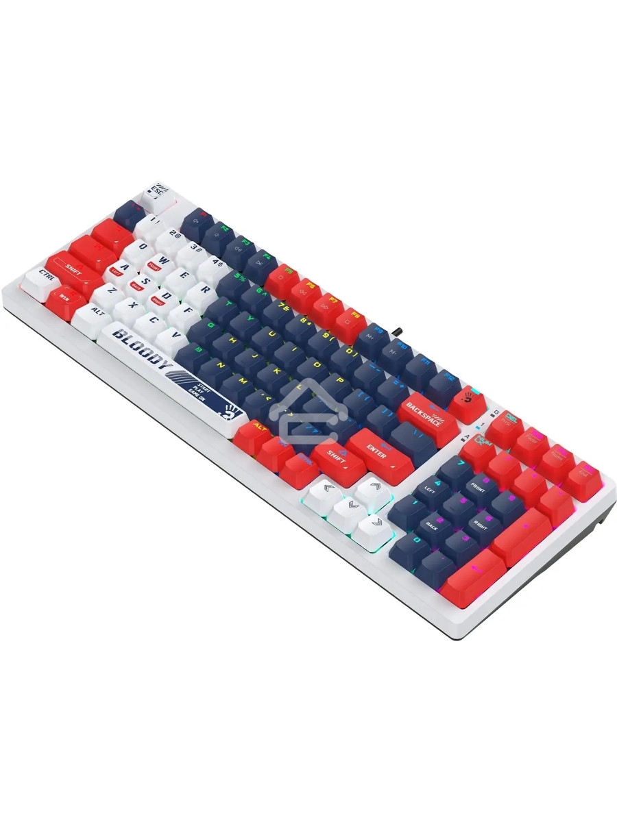 Клавиатура A4Tech Bloody S98 Sports Navy BLMS Plus проводная USB синий/белый