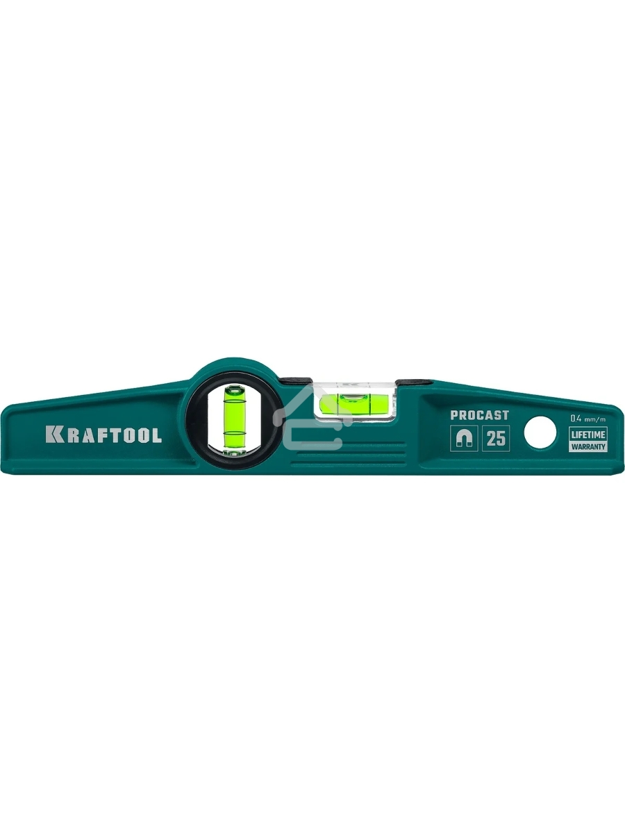 Уровень KRAFTOOL 34717-025superkraft-m литой 2 ампулы 0.5 мм/м 250мм