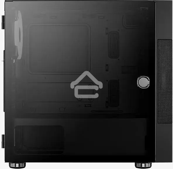 Компьютерный корпус Aerocool / Formula Atomic V1 без БП, mATX, боковое окно (закаленное стекло), черный