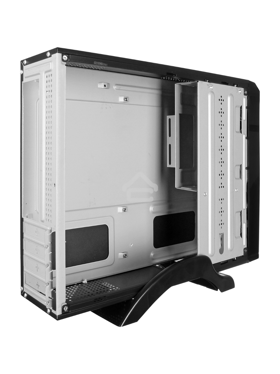Компьютерный корпус Desktop ExeGate MI-207U-400W-8 (miniITX/mATX, БП M400 с вент. 8см, 1*USB+1*USB3.0, аудио, черный)