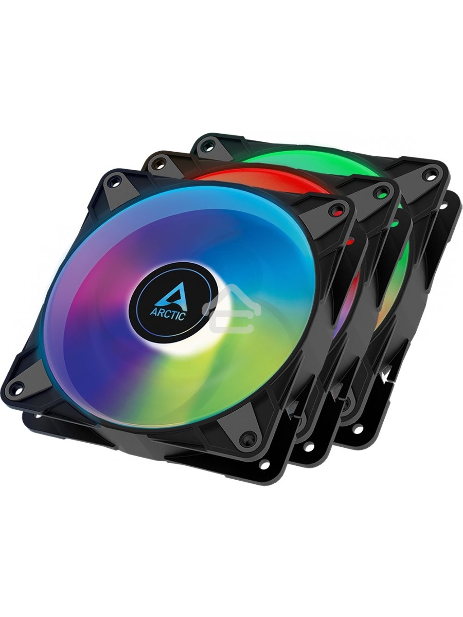 Вентилятор для корпуса Arctic P12 PWM PST A-RGB черный, 120 мм, 2000 об/мин, 22.5 дБ, 4 pin