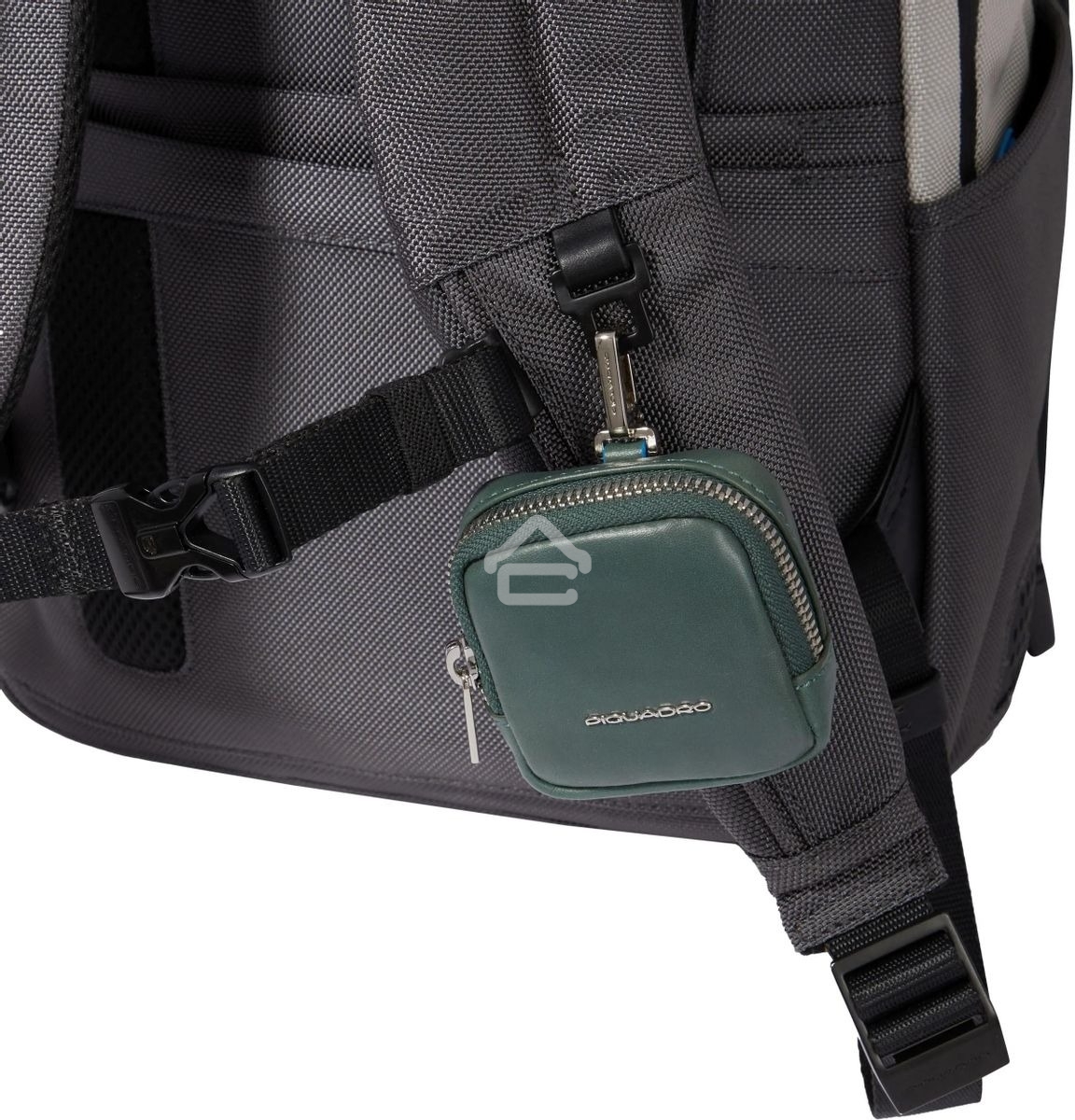 Рюкзак Piquadro Brief2 Special CA3214BR2S/GRN, нейлон/натур.кожа, серый/черный