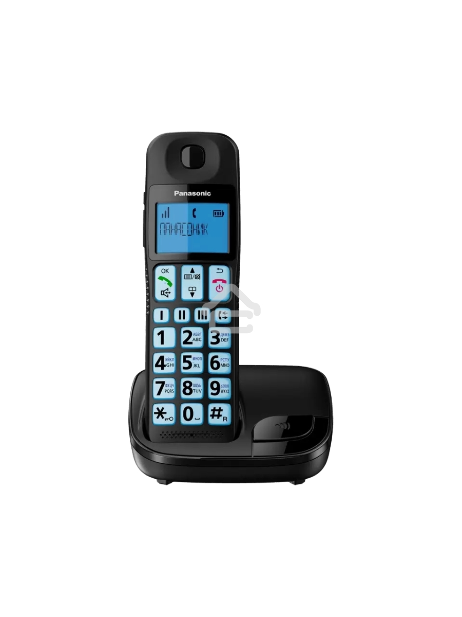 Телефон беспроводной (DECT) Panasonic KX-TGE110UCB черный