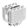 Кулер для процессора ID-COOLING SE-207 XT SLIM белый 120мм алюминий+медь 1800rpm 35.2db 4-pin 220W 135мм