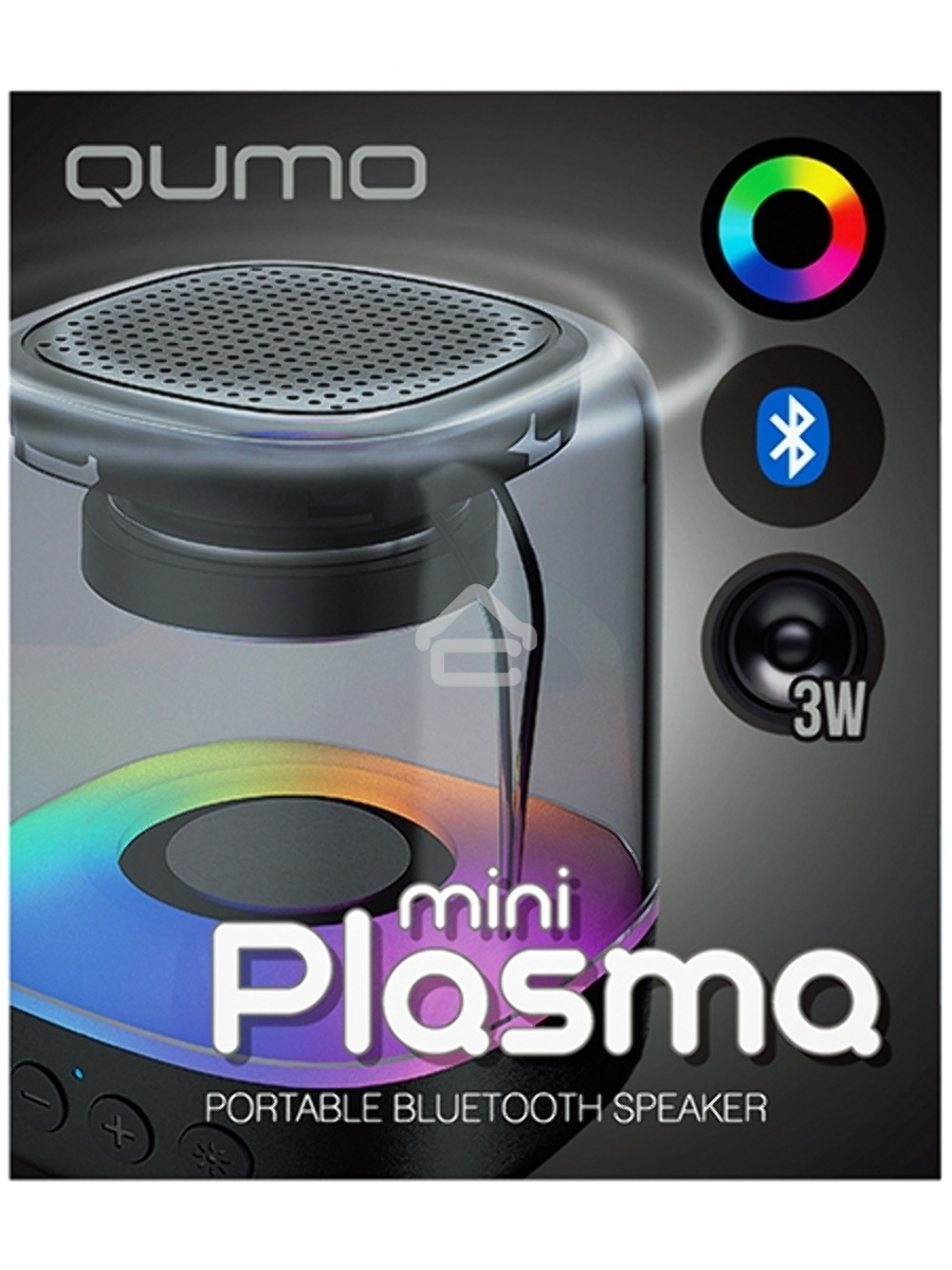 Акустическая система QUMO Plasma mini ВТ 0081 3 ВТ  объемное звучание  RGB