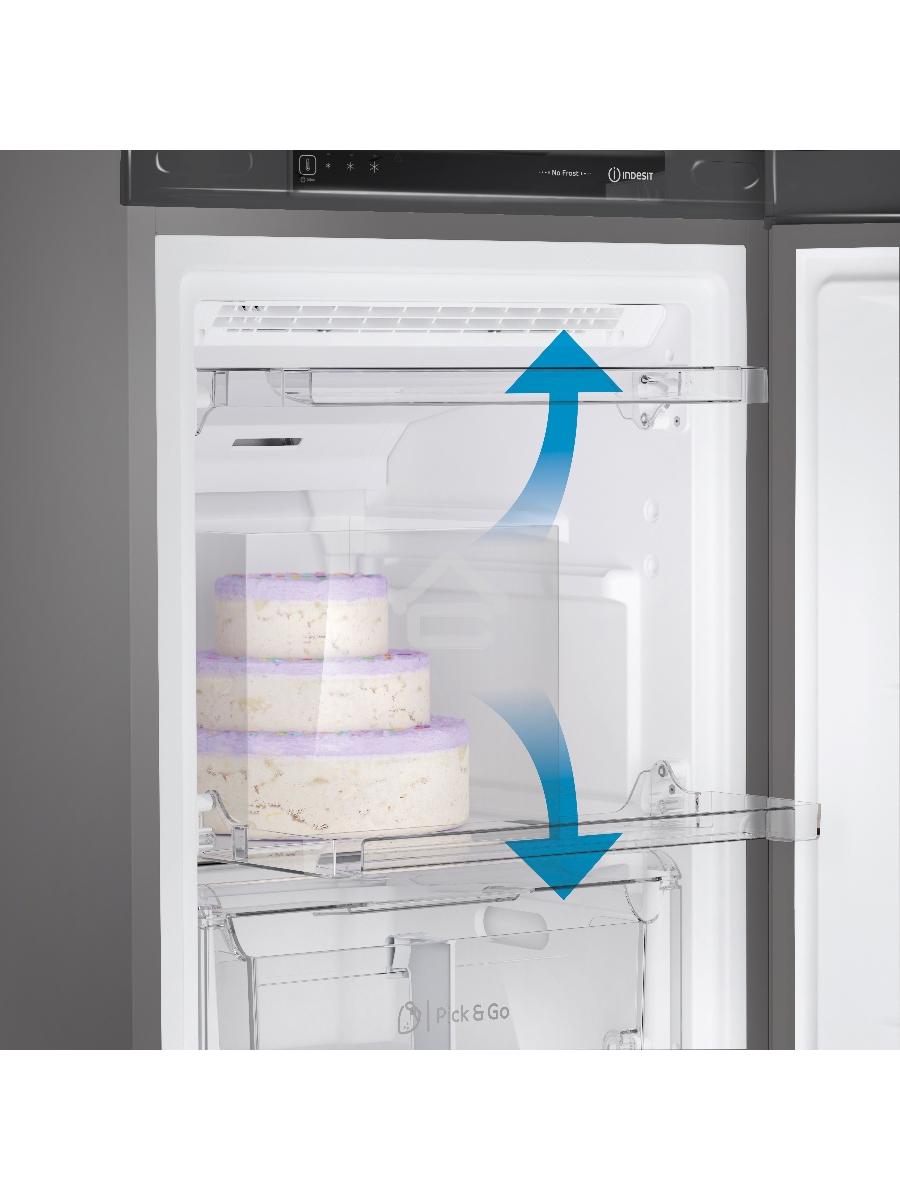 Морозильная камера Indesit DFZ 4150.1 G, серебристый, 204л