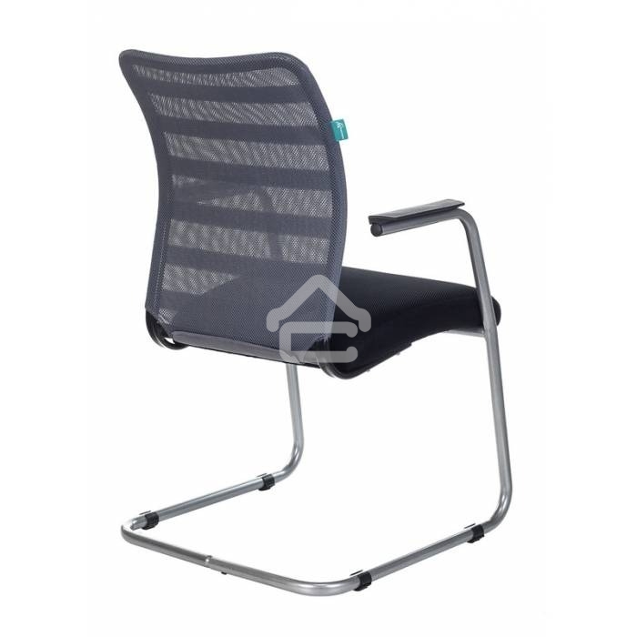 Кресло компьютерное Бюрократ CH-599AV/32G/TW-11 на полозьях, серый TW-32K03, сиденье черный TW-11