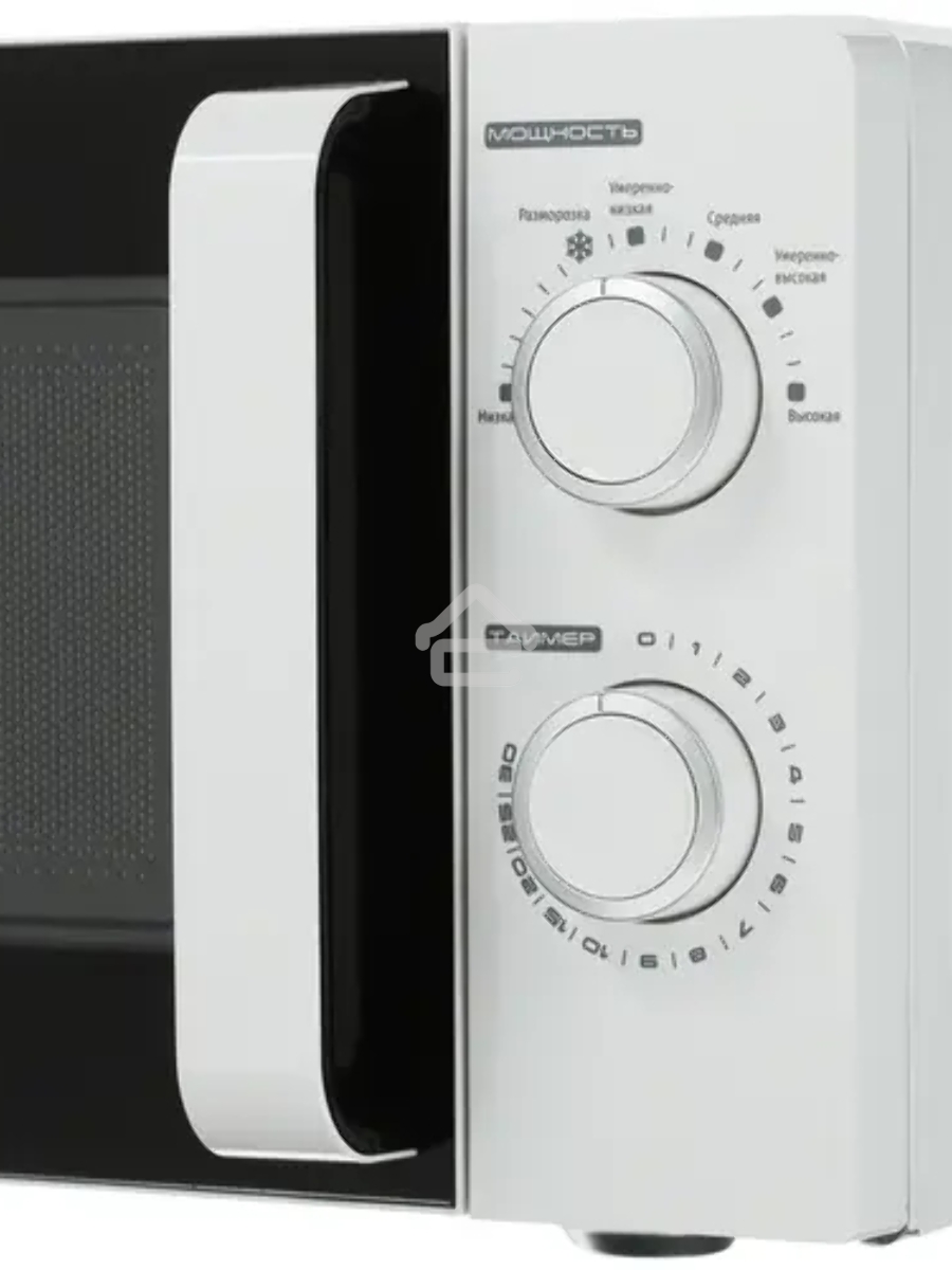 Микроволновая печь JVC JK-MW120M белый, 20 л, 700 Вт, переключатели - поворотный механизм