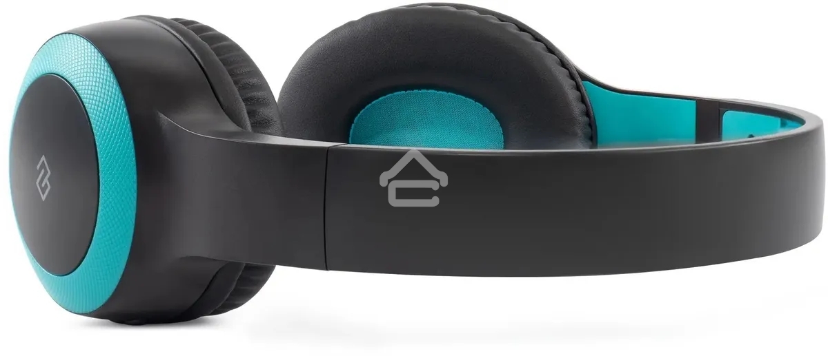 Гарнитура накладные Digma BT-15 черный/голубой беспроводные bluetooth оголовье