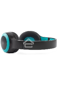 Гарнитура накладные Digma BT-15 черный/голубой беспроводные bluetooth оголовье